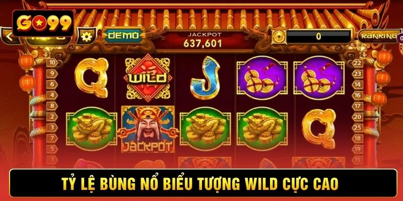Tỷ lệ bùng nổ biểu tượng wild cực cao